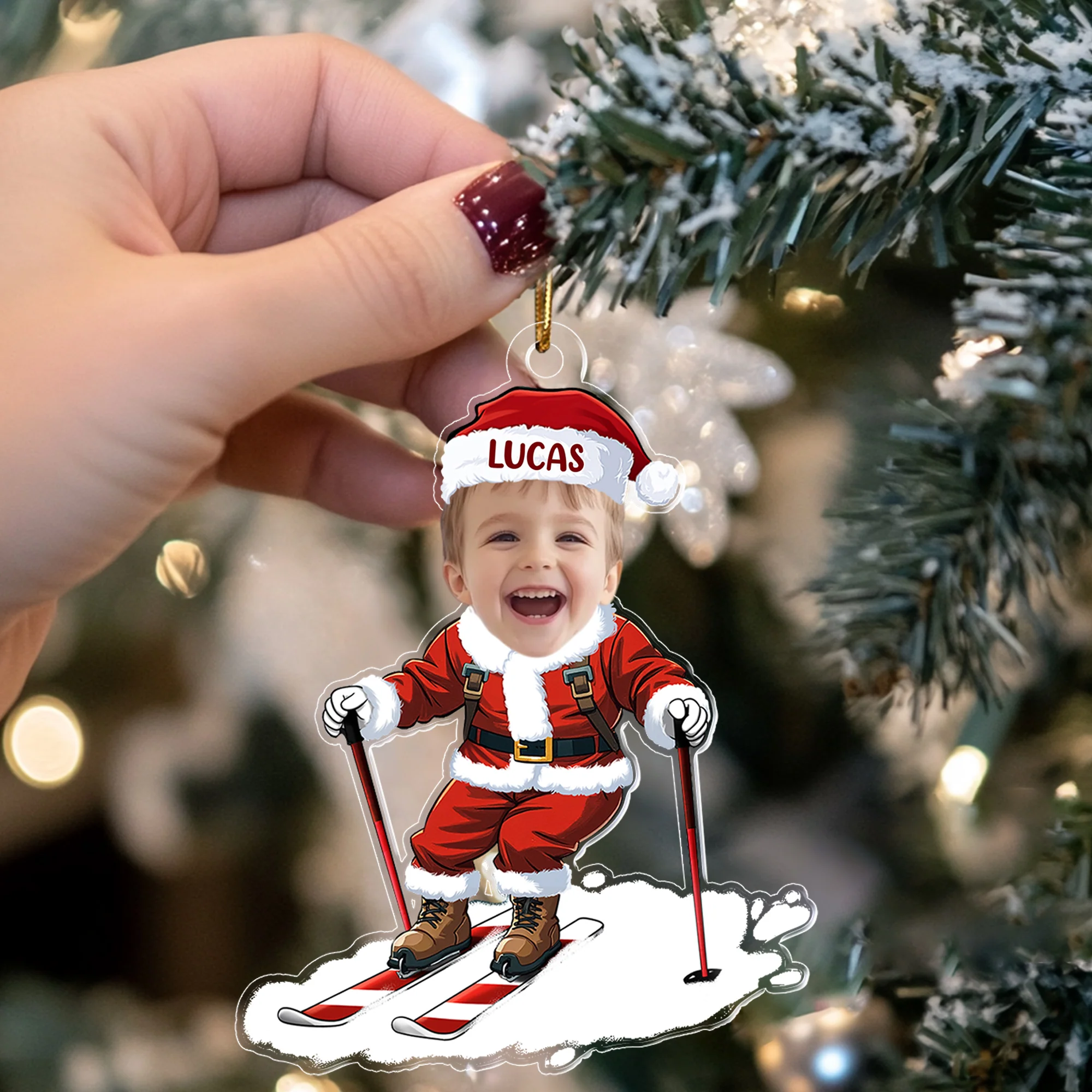 Funny Personalized Christmas Ornament – Perfect Gift for Quirky Kids and Grandkids, Celebrate Holiday Cheer - Image 2