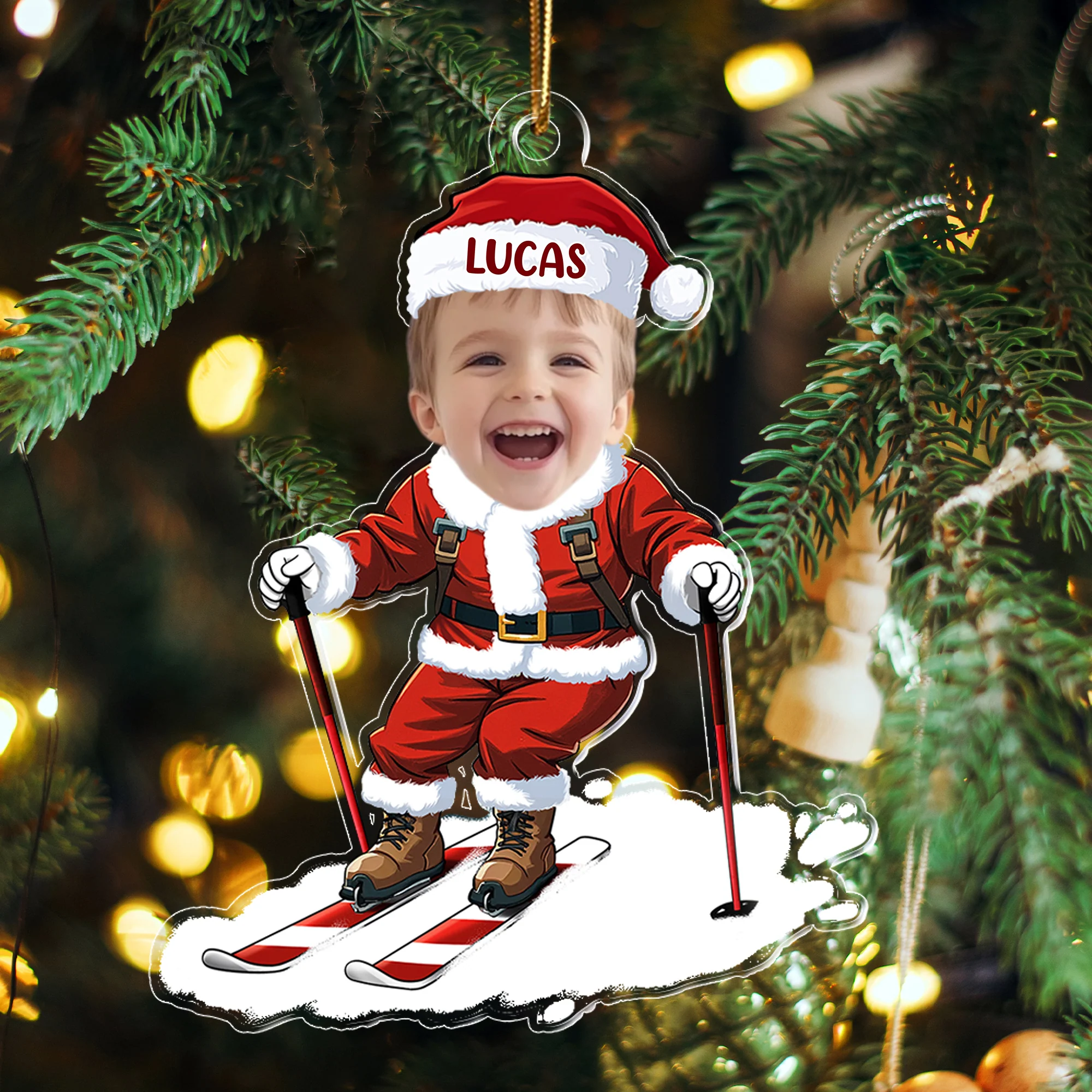 Funny Personalized Christmas Ornament – Perfect Gift for Quirky Kids and Grandkids, Celebrate Holiday Cheer - Image 3