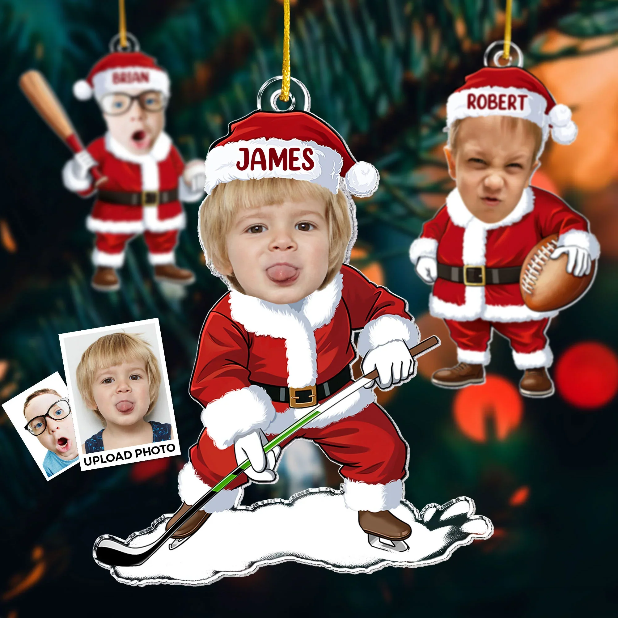 Funny Personalized Christmas Ornament – Perfect Gift for Quirky Kids and Grandkids, Celebrate Holiday Cheer - Image 5