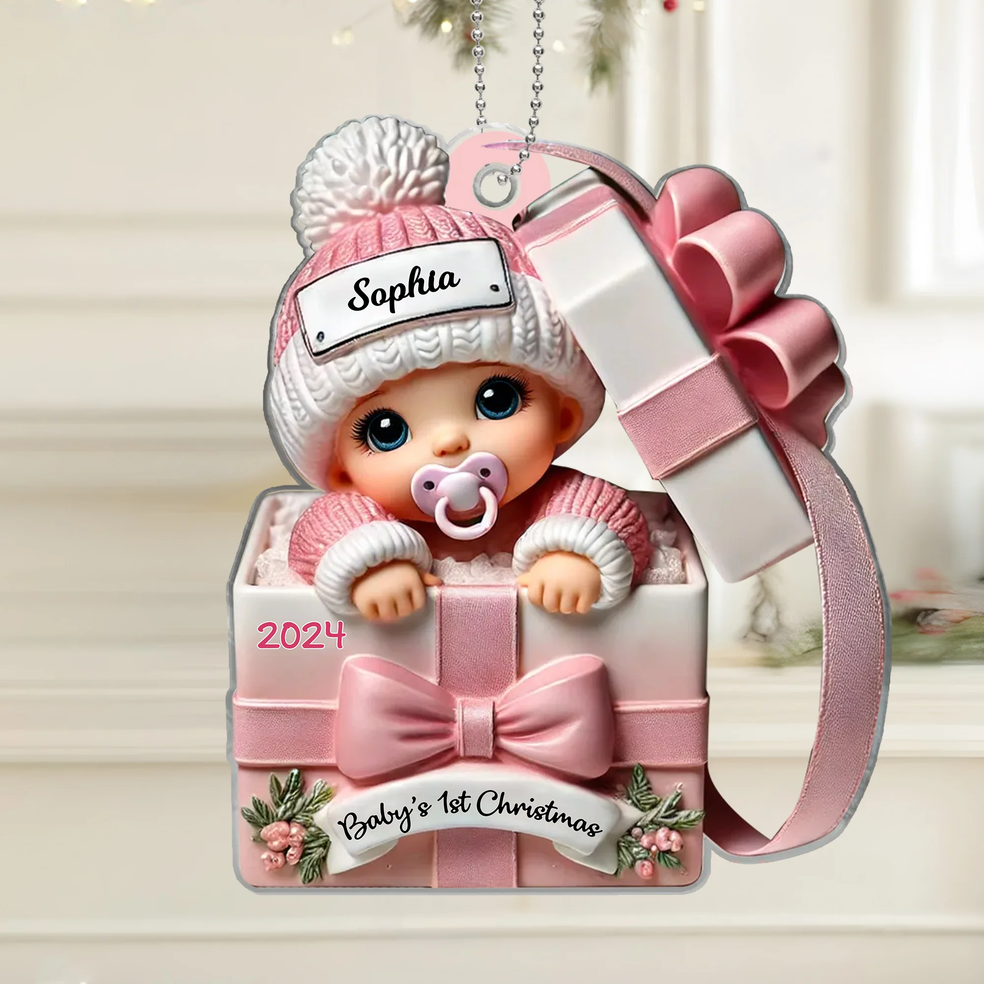 Personalized Baby's First Christmas Ornament - Custom Gift for Holiday Keepsake - Image 2