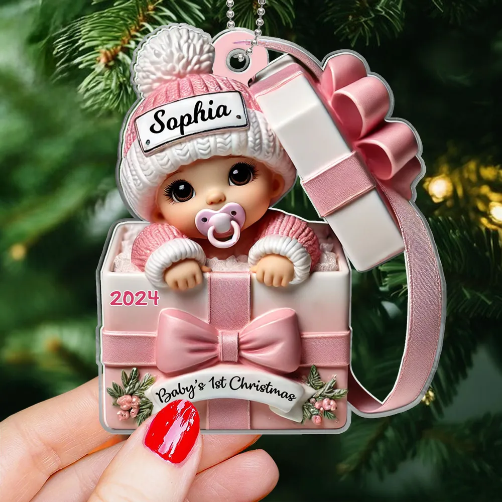 Personalized Baby's First Christmas Ornament - Custom Gift for Holiday Keepsake - Image 5