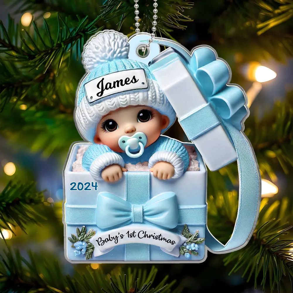 Personalized Baby's First Christmas Ornament - Custom Gift for Holiday Keepsake - Image 6