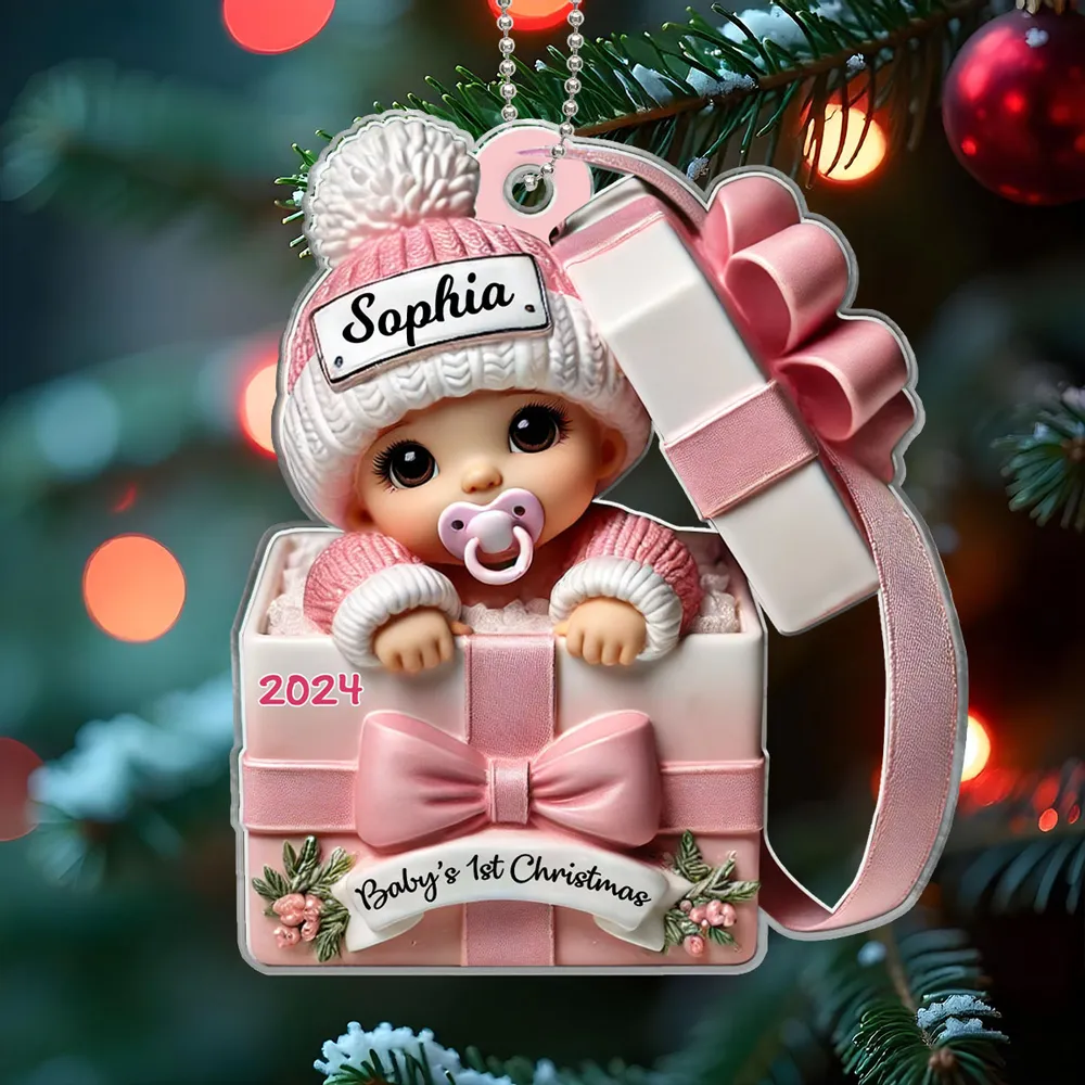 Personalized Baby's First Christmas Ornament - Custom Gift for Holiday Keepsake - Image 7