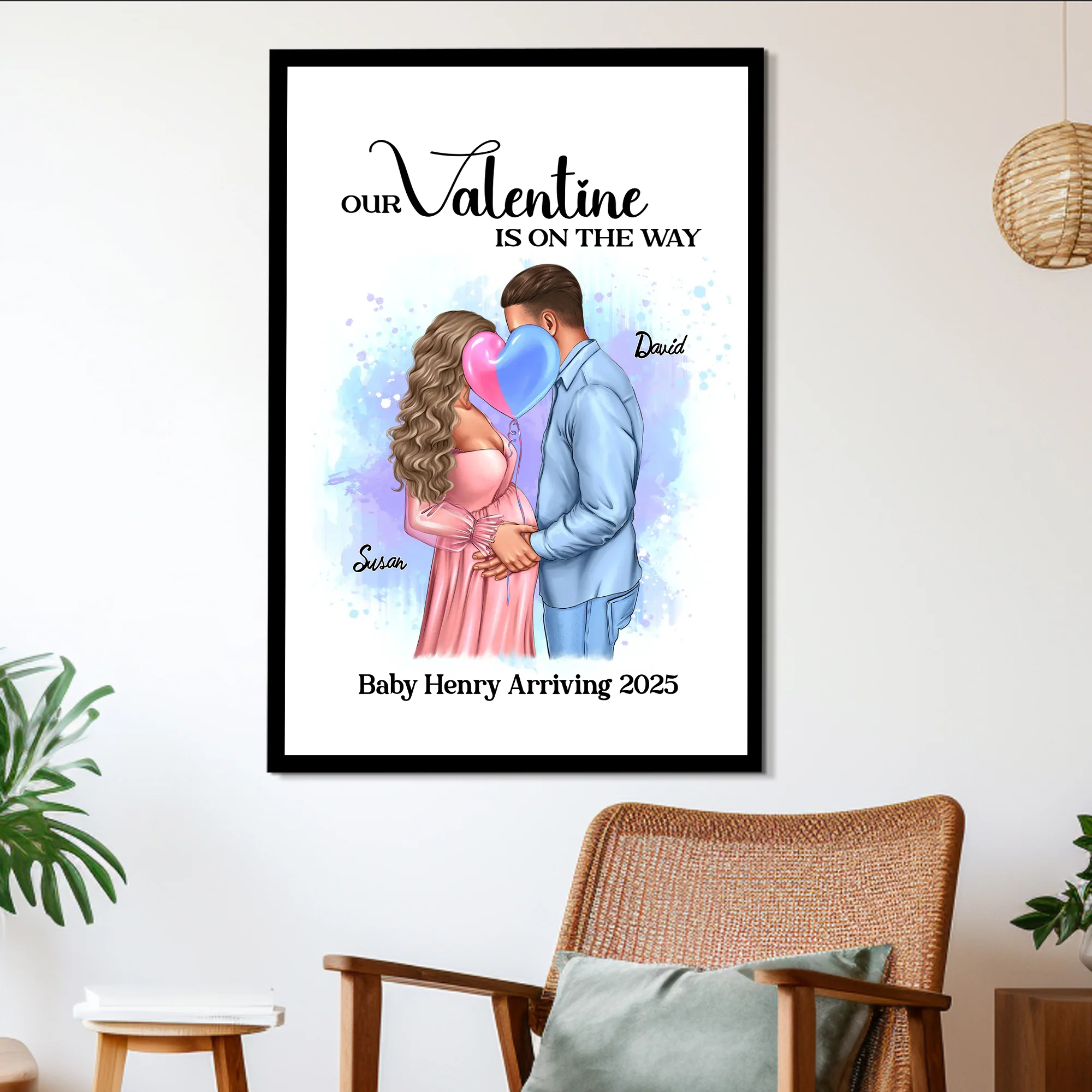 Custom Poster - A Heartfelt Gift for Expecting Couples, Perfectly Capturing the Beautiful Moments of Your Growing Family - Image 2