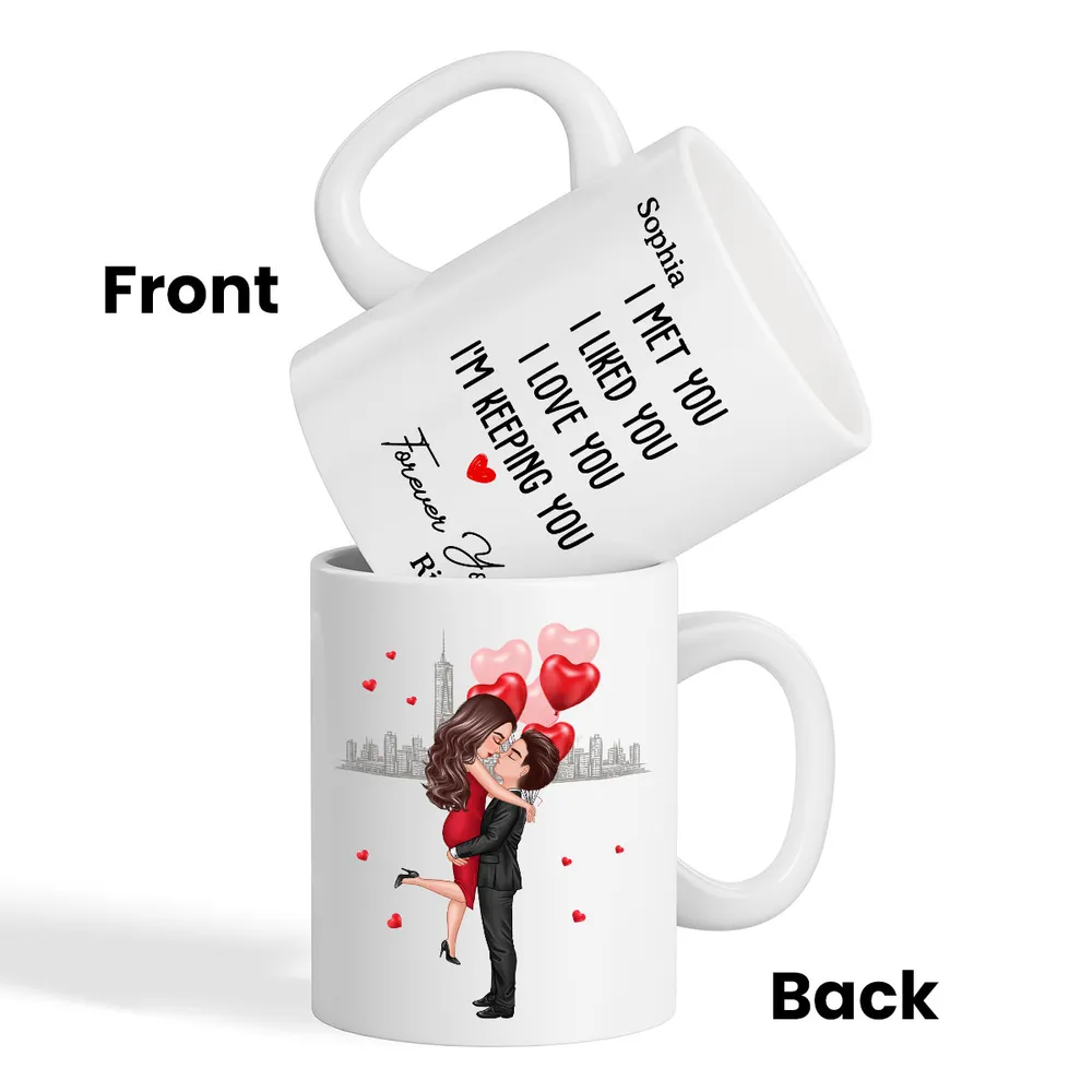 Forever Yours Couple Anniversary Gift Valentine's Day Personalized Mug- A Warm Expression of Deep Love with Temperature Symbolized Cups - Image 7