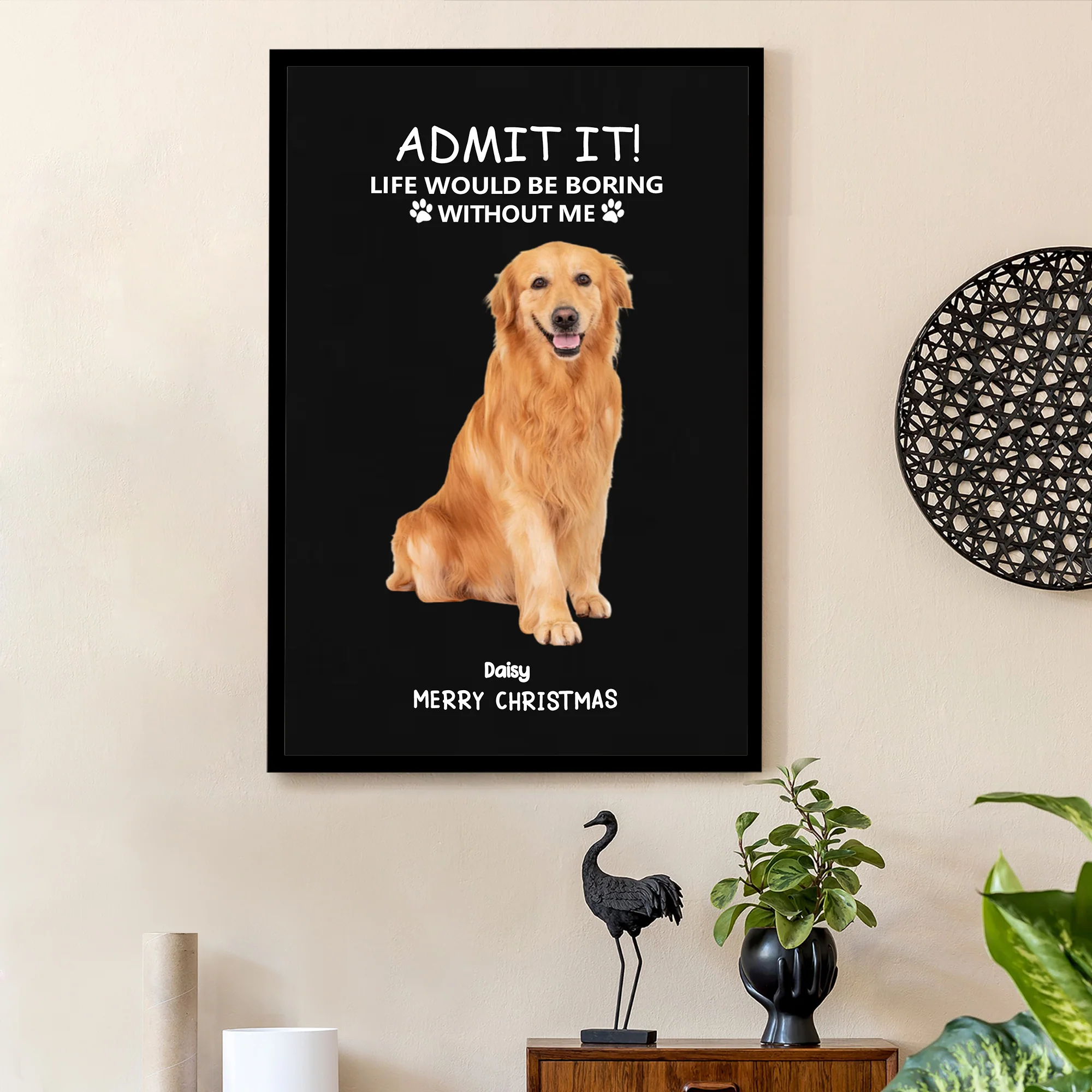 Personalized Christmas Poster - Funny Pet - Themed Gift Poster - Image 3