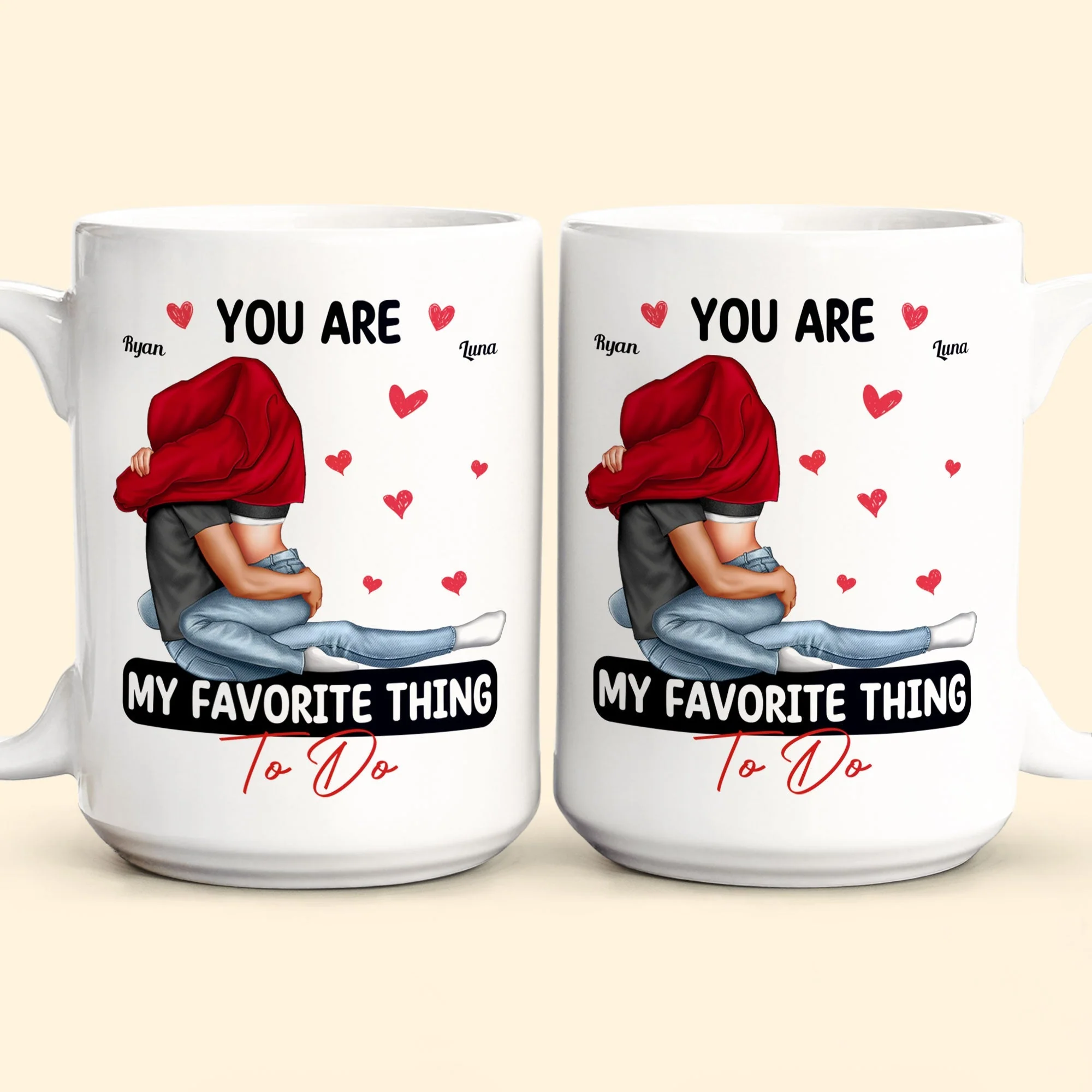 Custom Couple Mug - "You Are My Favorite Thing To Do" Romantic Personalized Coffee Cup - Image 7