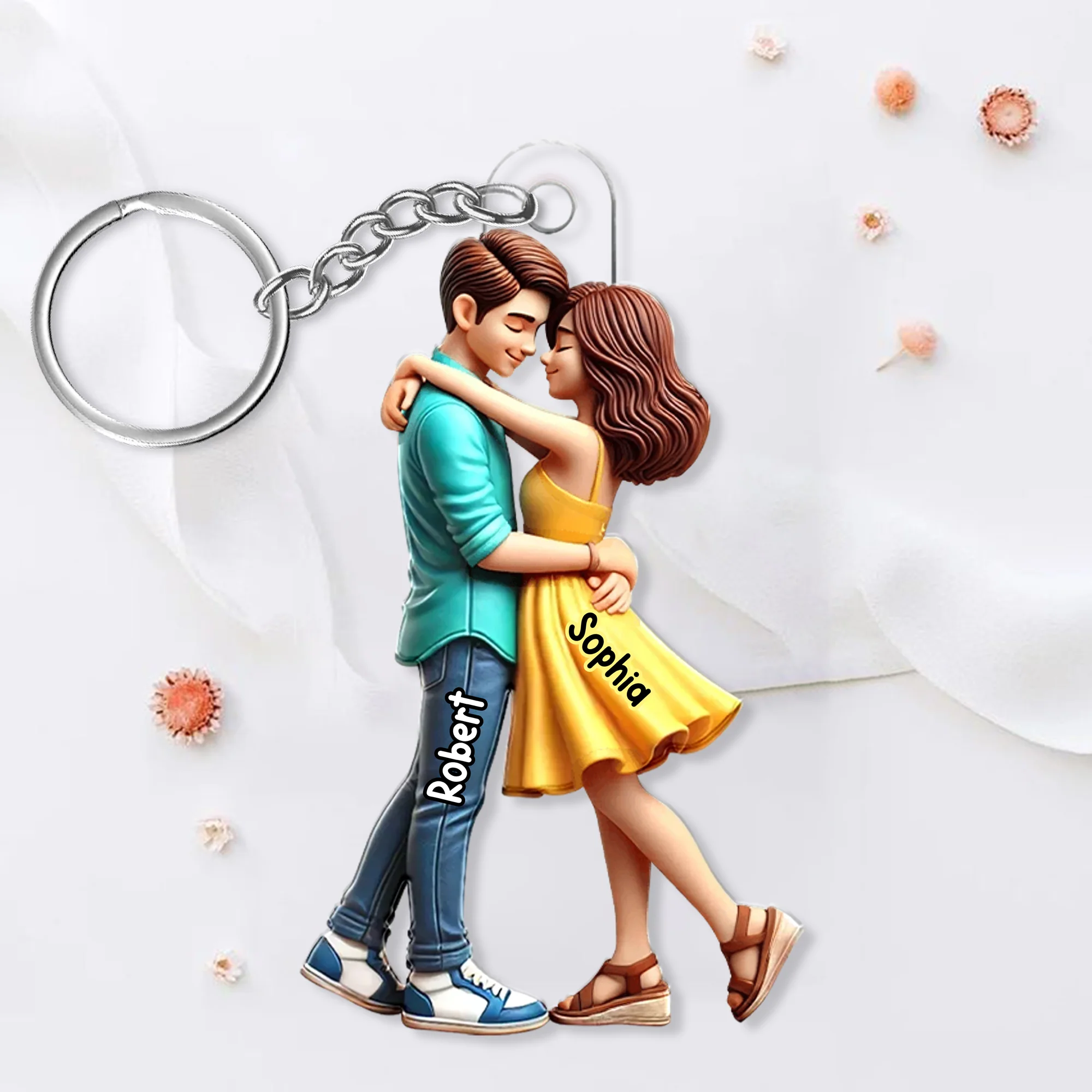 Personalized Couple Embrace Ornament - A Perfect Expression of Love, Commemorating Your Special Moments