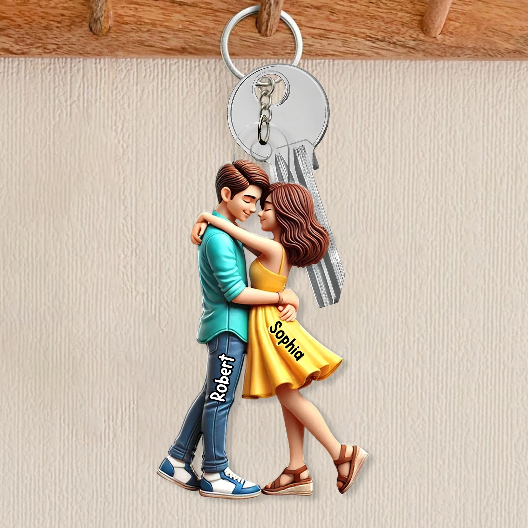 Personalized Couple Embrace Ornament - A Perfect Expression of Love, Commemorating Your Special Moments - Image 3