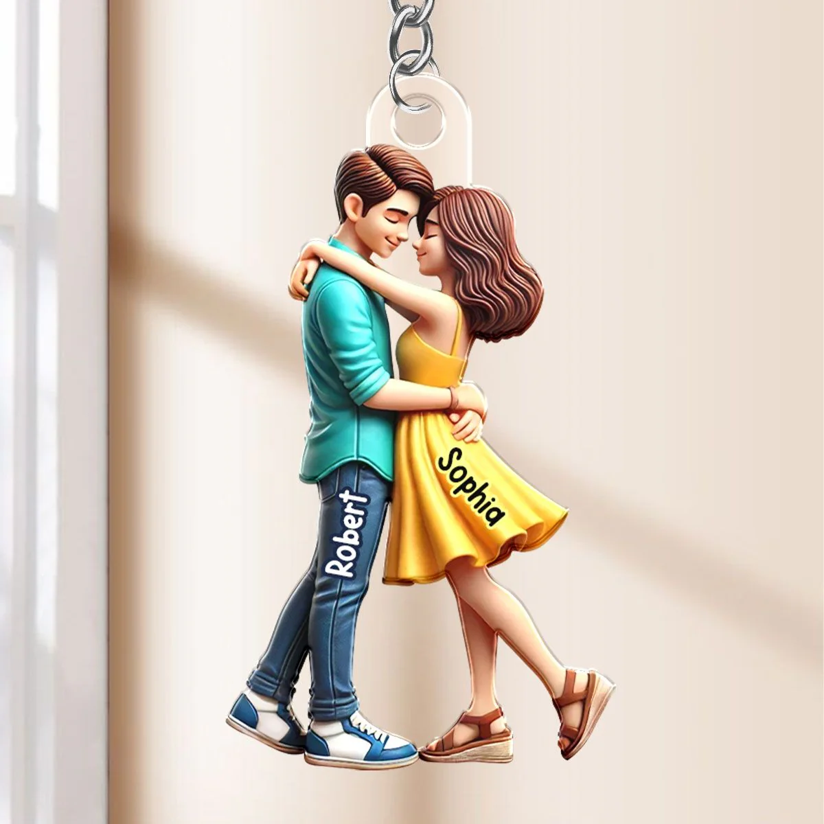 Personalized Couple Embrace Ornament - A Perfect Expression of Love, Commemorating Your Special Moments - Image 4