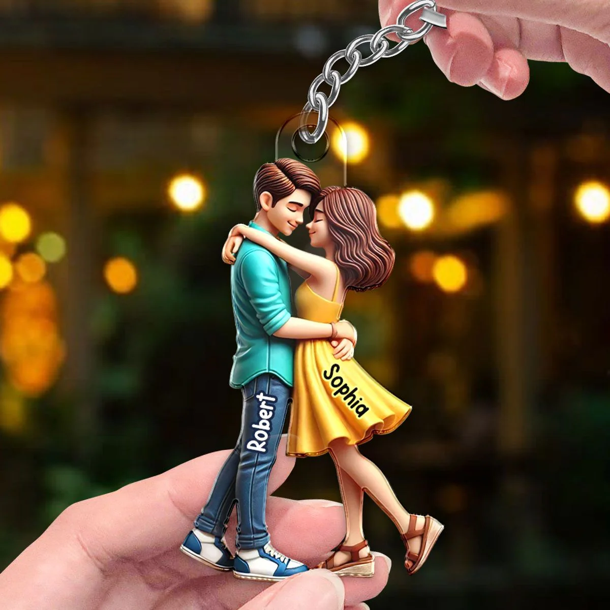 Personalized Couple Embrace Ornament - A Perfect Expression of Love, Commemorating Your Special Moments - Image 6
