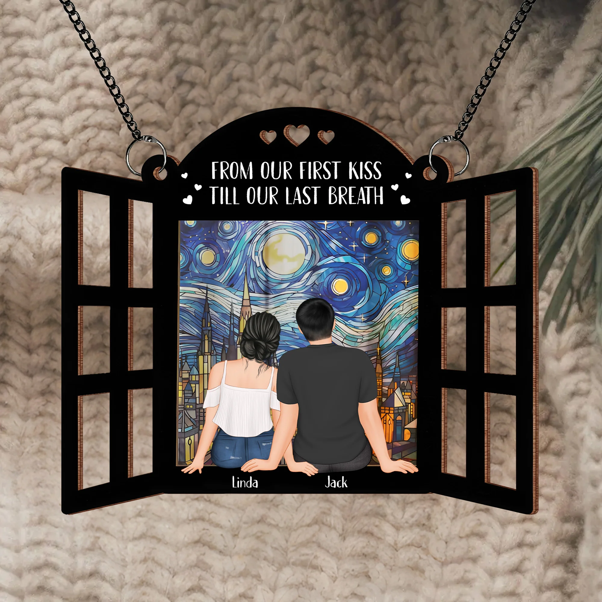 Starry Window Ornament - A Personalized Gift to Celebrate Eternal Love