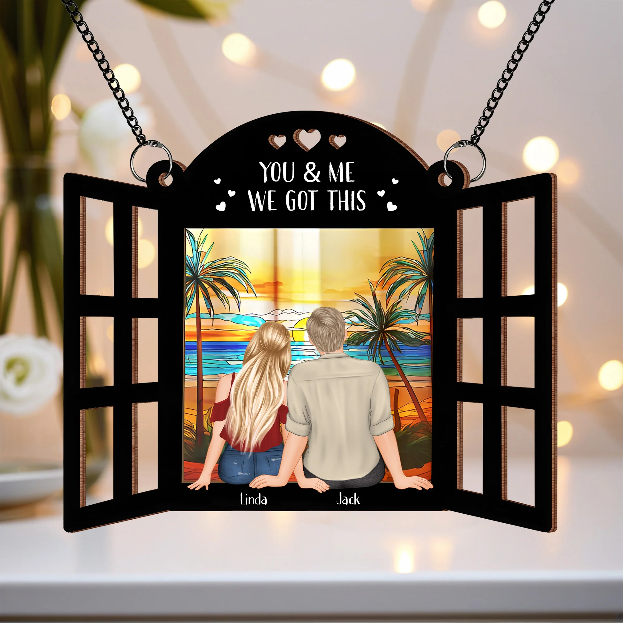 Starry Window Ornament - A Personalized Gift to Celebrate Eternal Love - Image 2