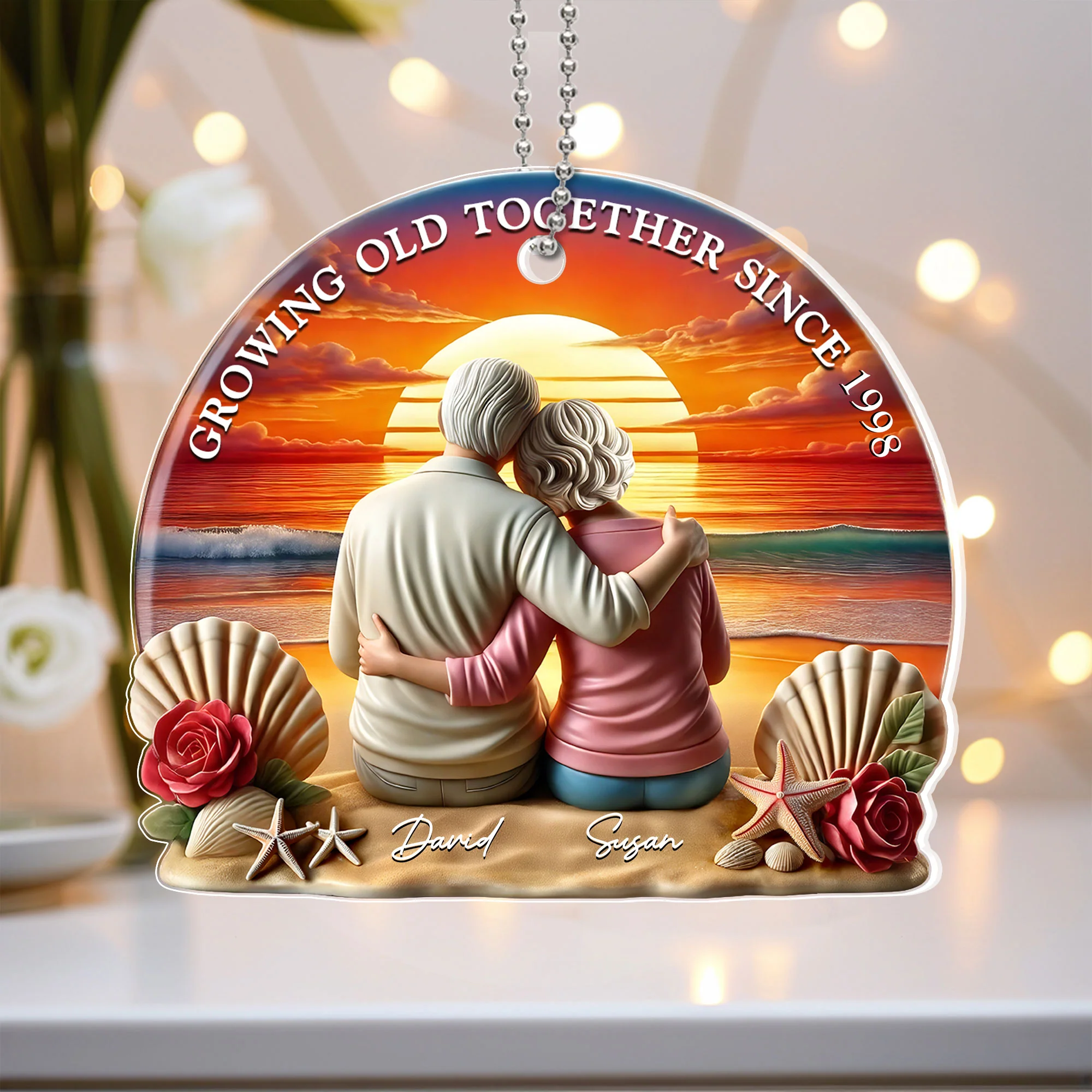 Custom Ornament for Senior Couples - A Heartwarming Gift of Love - Image 2