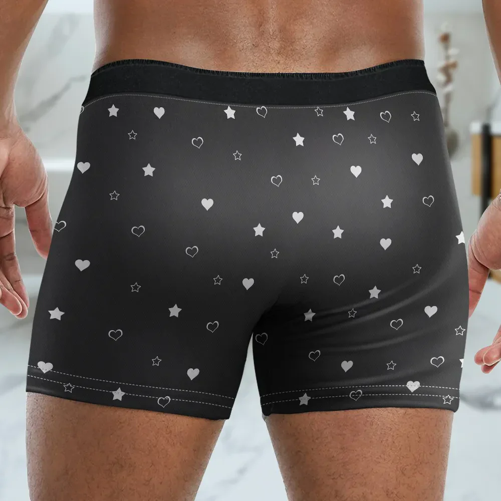 "Think of Me Every Time You Take Off These – Romantic and Funny Personalized Boxer Briefs for Him" - Image 7