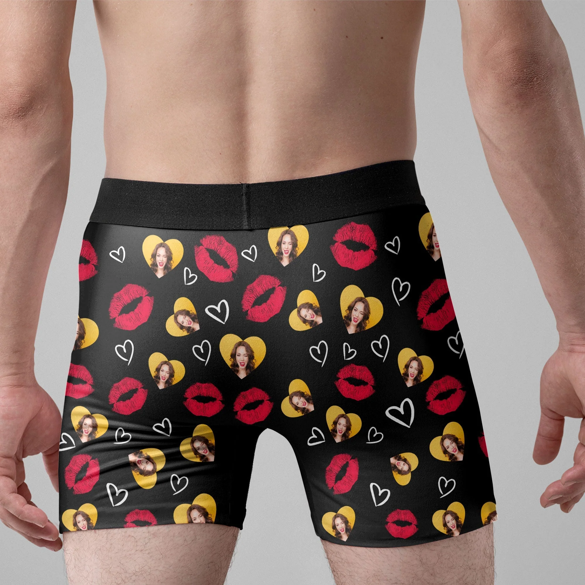 "I Licked It So It’s Mine – Funny Personalized Boxer Briefs for Husband with Your Face" - Image 6