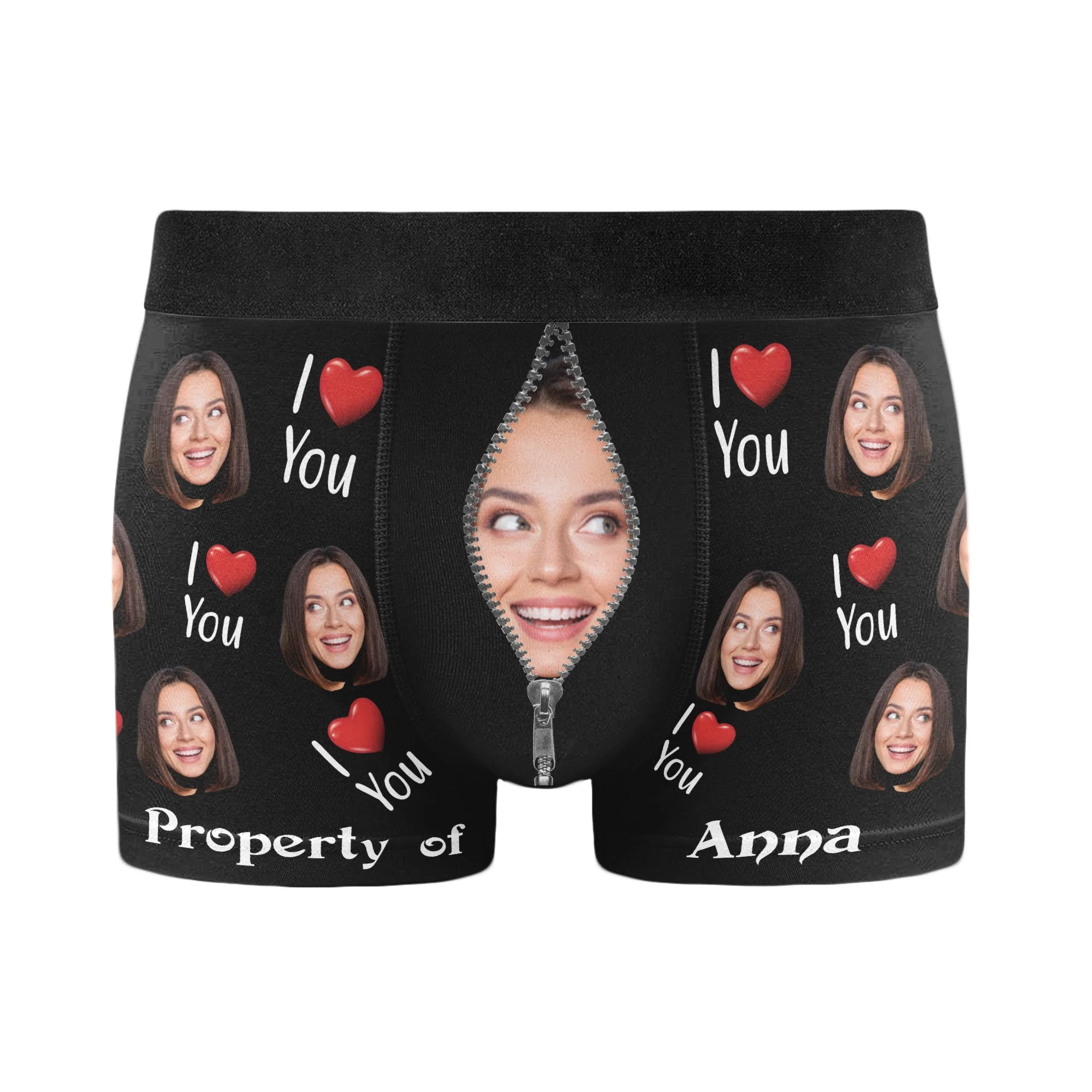 "Property of Girlfriend – Personalized Photo Boxer Briefs, Perfect Birthday Gift for Him or Boyfriend" - Image 4