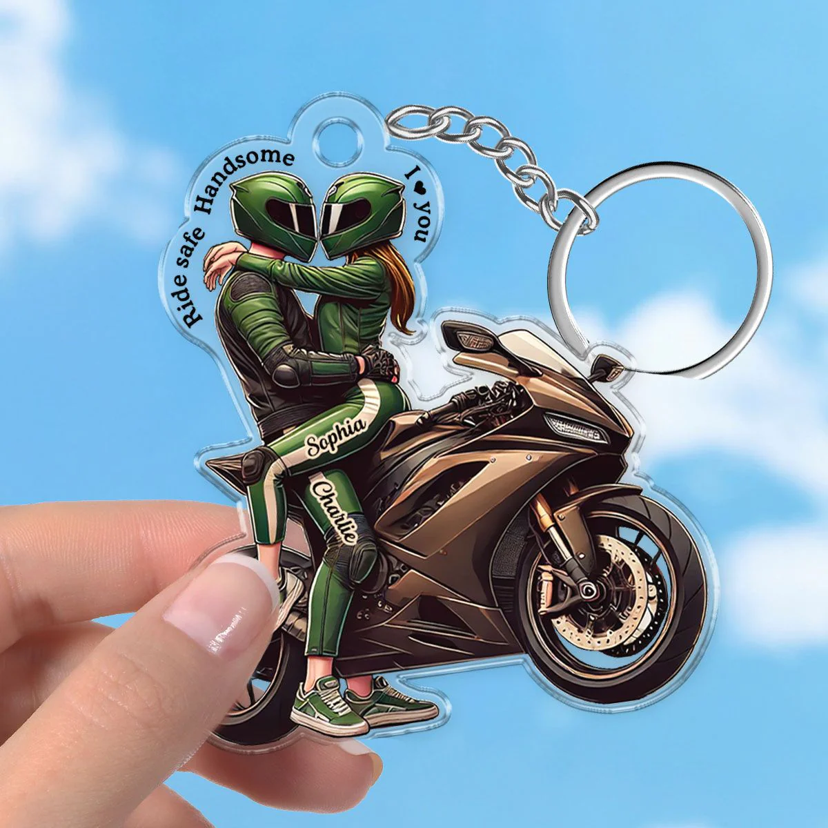"Romantic Ride" Personalized Acrylic Keychain for Couples, Ideal Keepsake for Anniversaries or Daily Surprises! - Image 6
