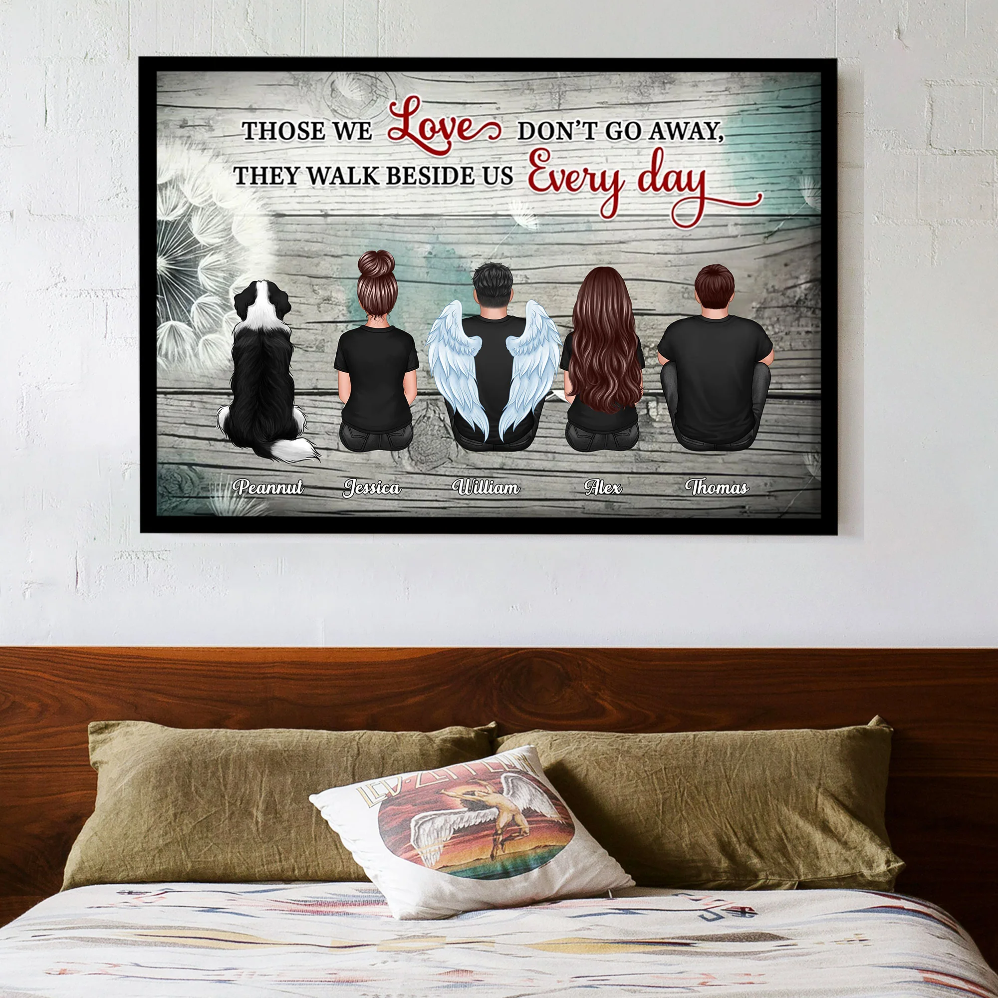 Family & Love Personalized Decor – Memorial Artwork Perfect for Valentine’s Day or Family Celebrations in Poster, Pillow, Wallet Card, and Cup Forms - Image 2