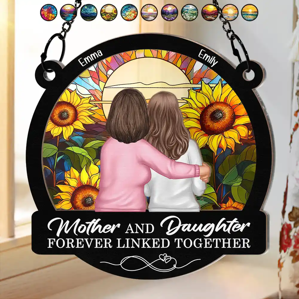 ‘Forever Linked Together’ Mother-Daughter Sunflower Ornament - Perfect Keepsake for Mom - Image 5