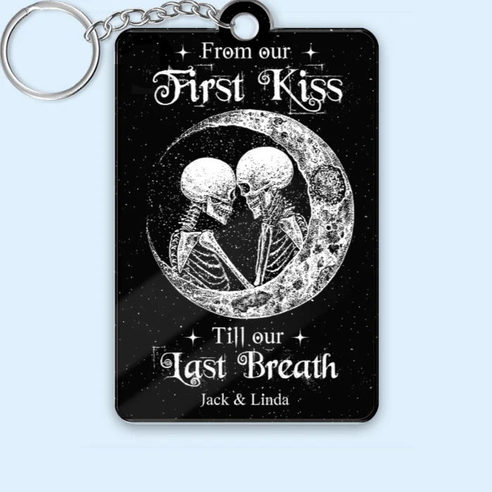 Gothic Couple Canvas – "I Love You to the Moon and Back" Romantic Home Decoration - Image 8