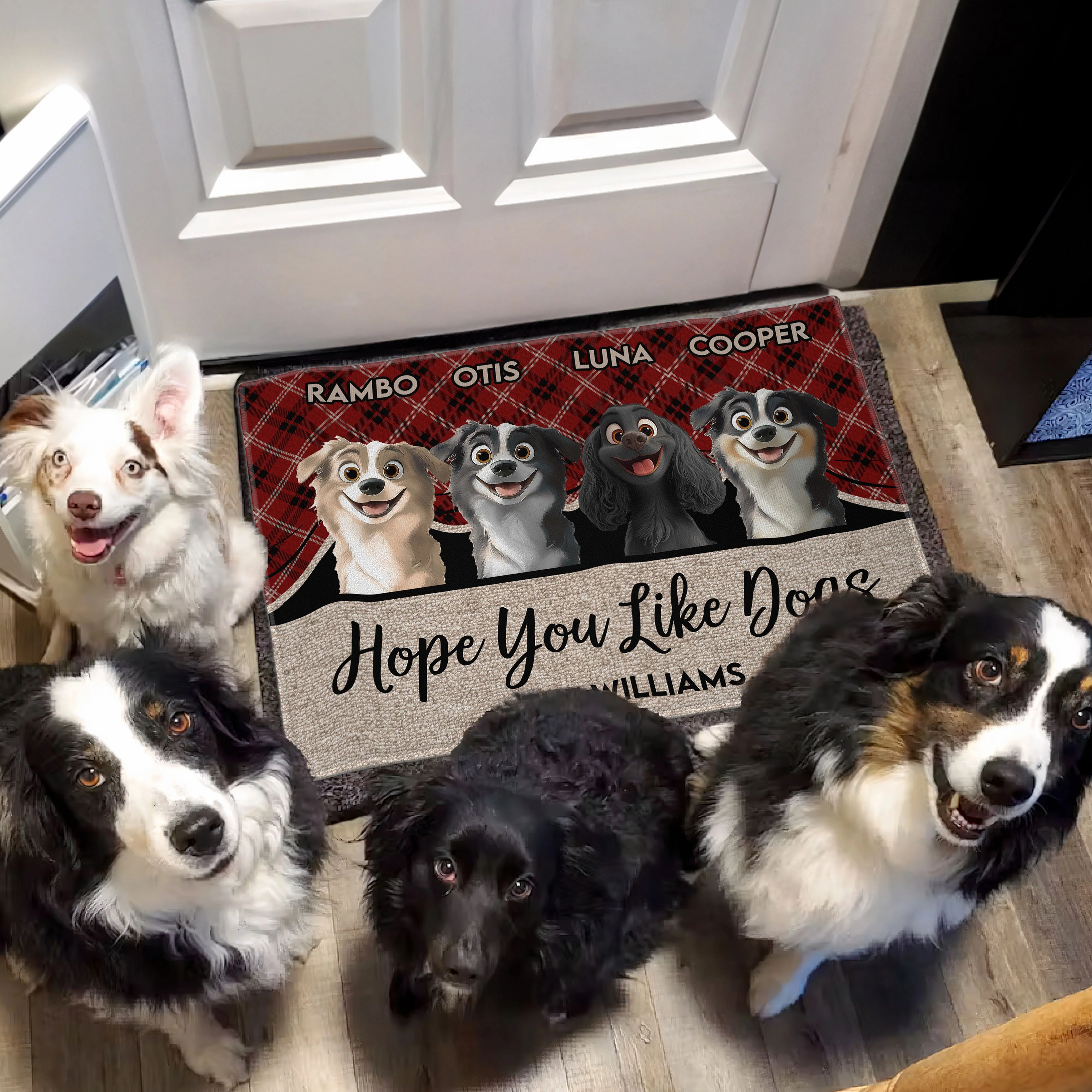 Hope You Like Dogs - Personalized Pet-Themed Doormat, Perfect for Home Decor and Valentine's Gifts, Available in Standard and Premium Options - Image 7