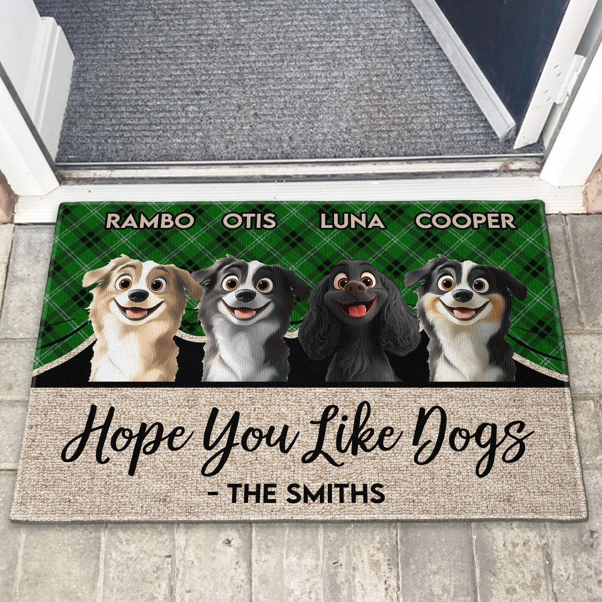 Hope You Like Dogs - Personalized Pet-Themed Doormat, Perfect for Home Decor and Valentine's Gifts, Available in Standard and Premium Options - Image 8