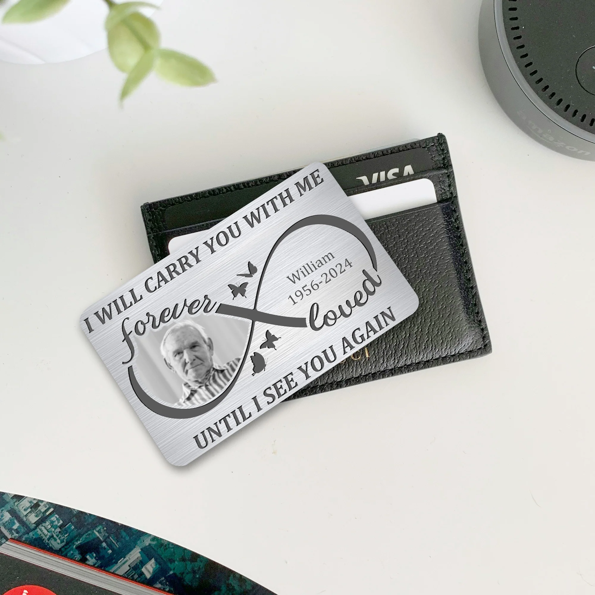 Eternal Love - Custom Metal Wallet Card for Cherished Memories - Image 3