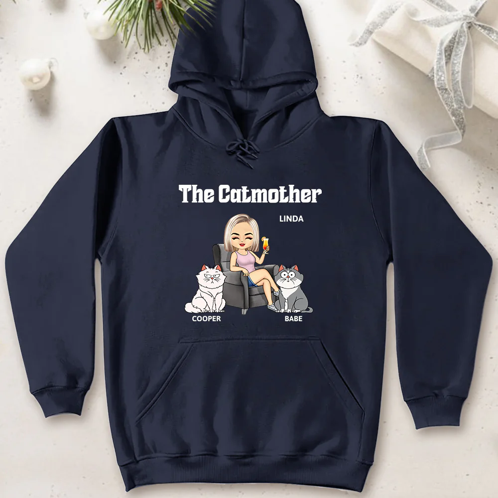 The Cat Mother Personalized T-Shirt - Gift for Cat Moms, Cat Lovers, Women, Yourself - Image 3