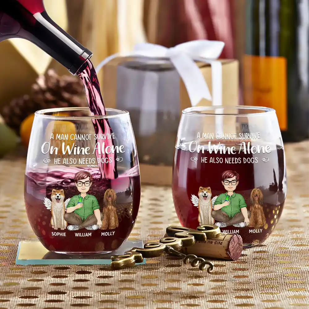 Personalized Women’s Wine Glass - Special Gift for Dog Mom, Dog Dad - Valentine's Day Keepsake for Couples, Pet Lovers, and Families - Image 8