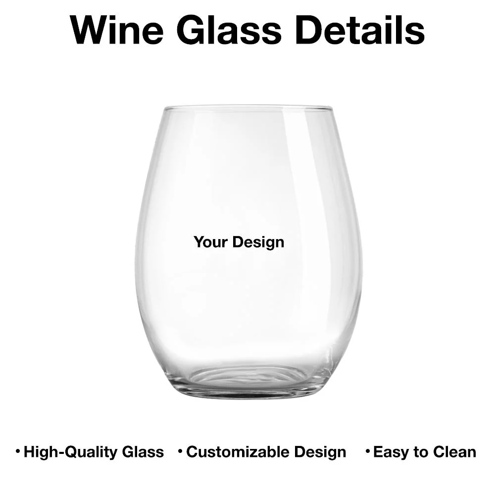 “Wine and Dogs Are Essential” Personalized Stemless Wine Glass - Valentine’s Day Gift - Perfect for Dog Moms/Dads - Beach Scene Design - Image 4