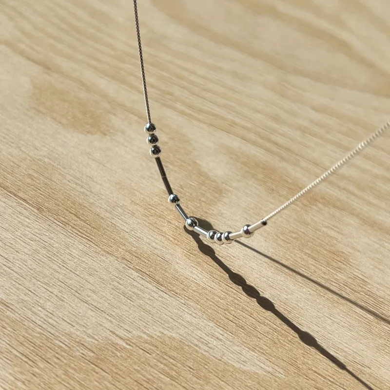 Morse Code Necklace – Exclusive Gift for Couples, Perfect for Expressing Love on Valentine's Day - Image 5