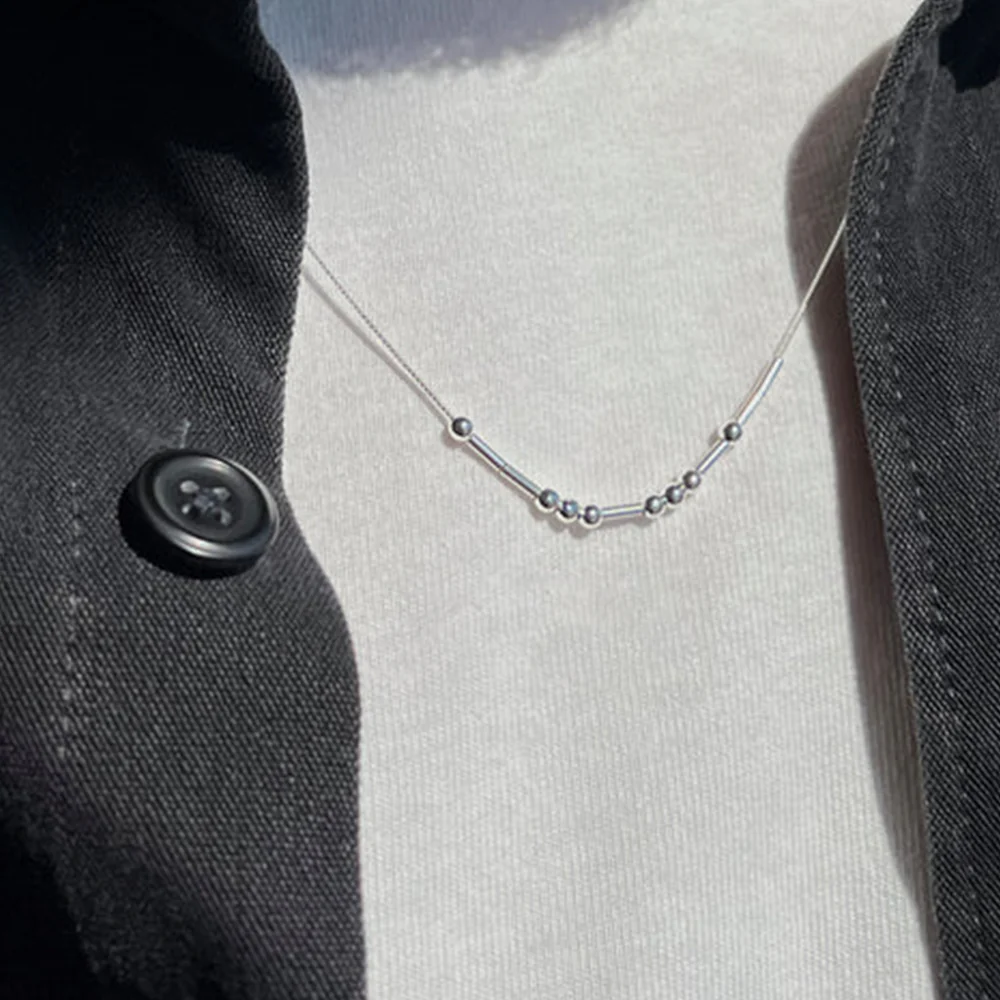 Morse Code Necklace – Exclusive Gift for Couples, Perfect for Expressing Love on Valentine's Day - Image 6