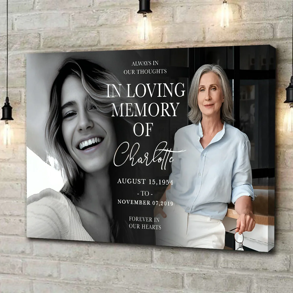 Forever In Our Hearts Canvas - Celebrate the Life of Your Loved Ones with Personalized Memorial Poster or Canvas - Image 10