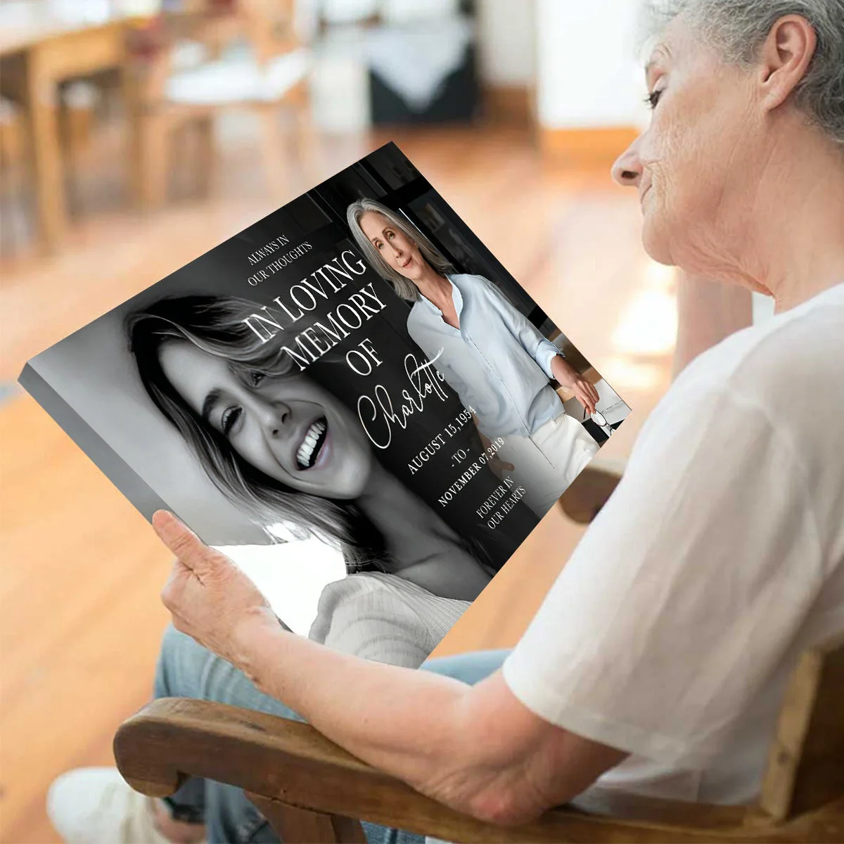 Forever In Our Hearts Canvas - Celebrate the Life of Your Loved Ones with Personalized Memorial Poster or Canvas - Image 13