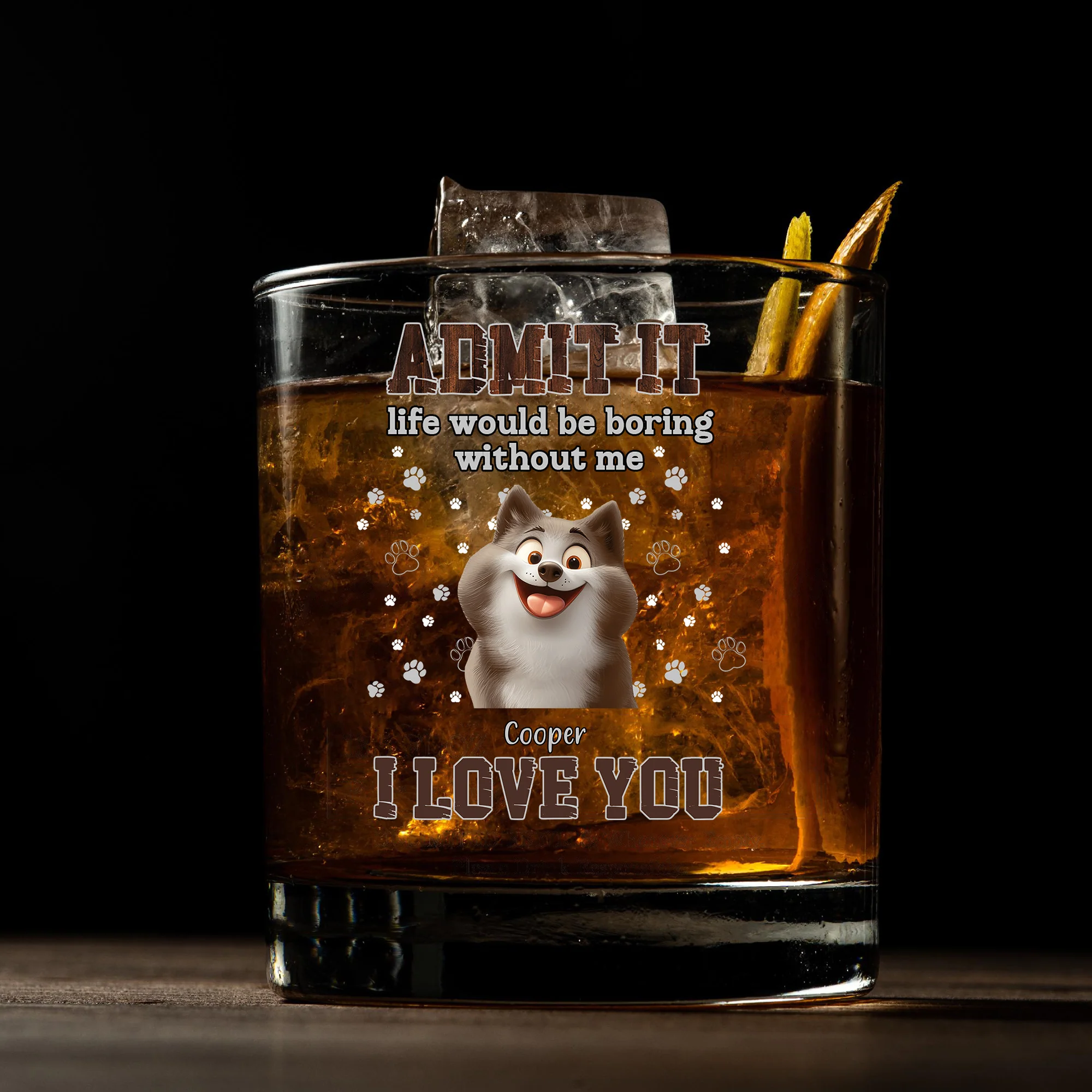 Fun Whiskey Glass - Unique Gift for Dog Owners with Heartwarming Personalized Design - Image 2