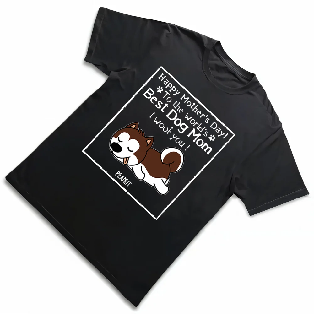 Dog Mom Classic Tee – Customizable Dog-Themed Shirt for Pet Lovers - Image 2