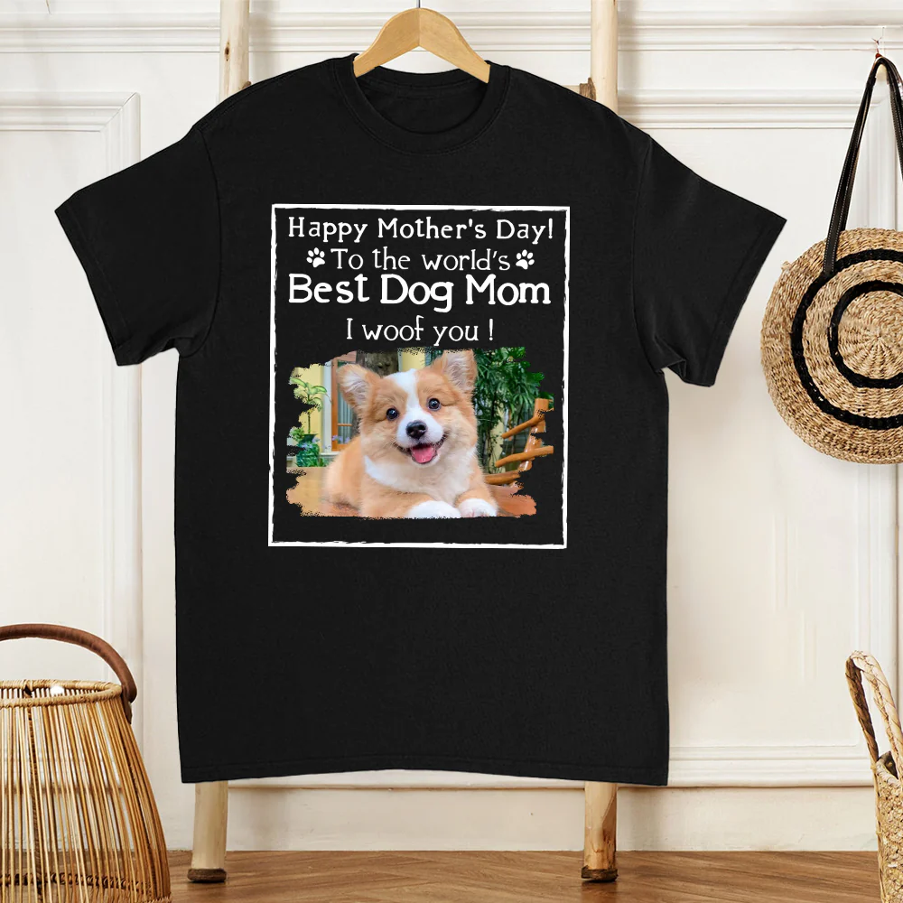 Dog Mom Classic Tee – Customizable Dog-Themed Shirt for Pet Lovers - Image 3