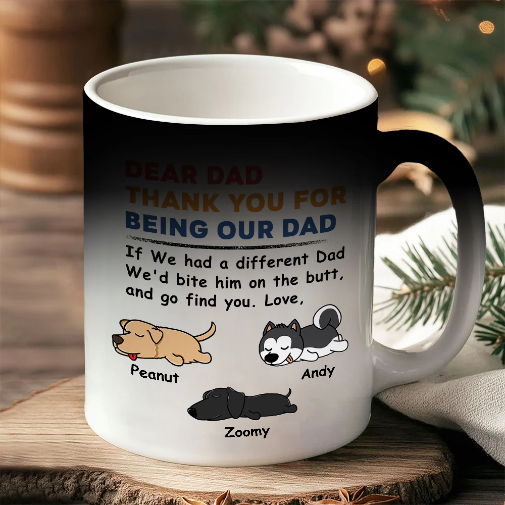Creative Pet-Themed Color Changing Mug – Personalized  Design, Special Gift for Father, Mother and Family - Image 2