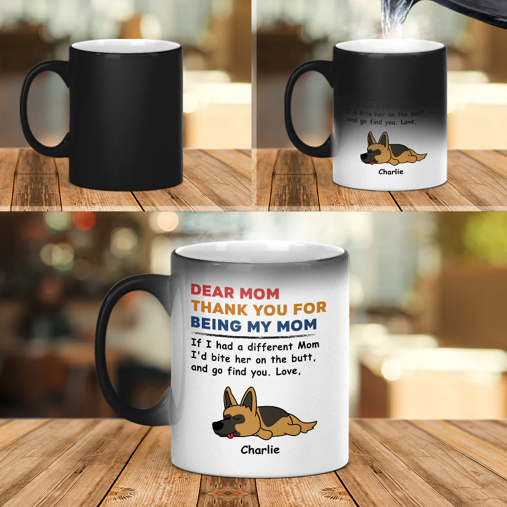 Creative Pet-Themed Color Changing Mug – Personalized  Design, Special Gift for Father, Mother and Family - Image 6