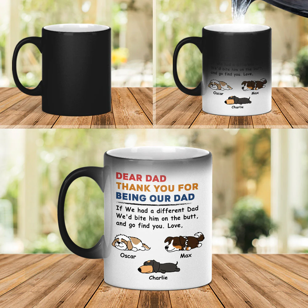 Creative Pet-Themed Color Changing Mug – Personalized  Design, Special Gift for Father, Mother and Family - Image 8