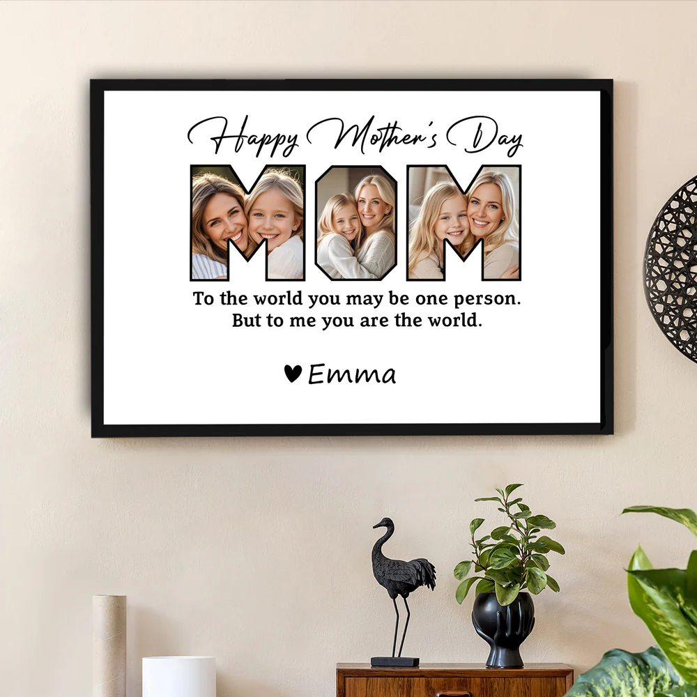 Personalized Mother's Day Poster - Custom Family Moments Canvas