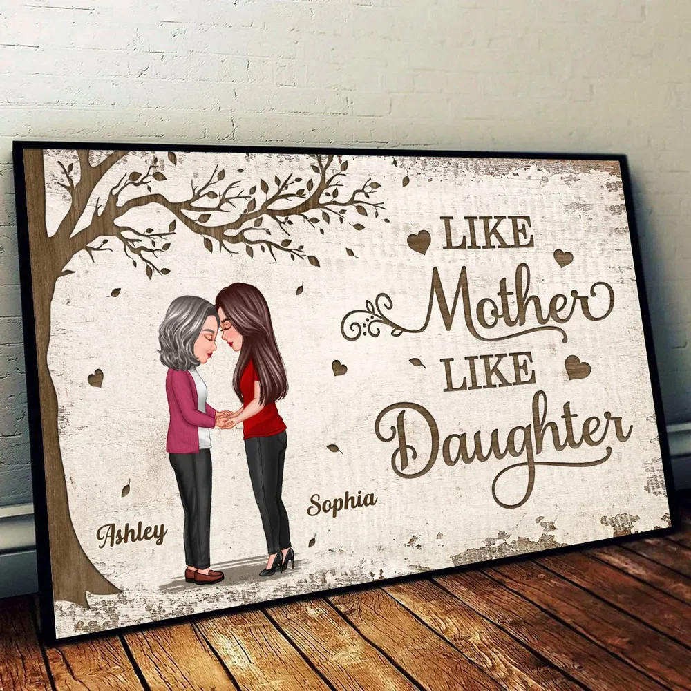 Custom "To the world you are a Mom, but to me you are the world" Poster, Mother-Daughter Bond, Perfect Gift for Mom and Daughter - Image 5