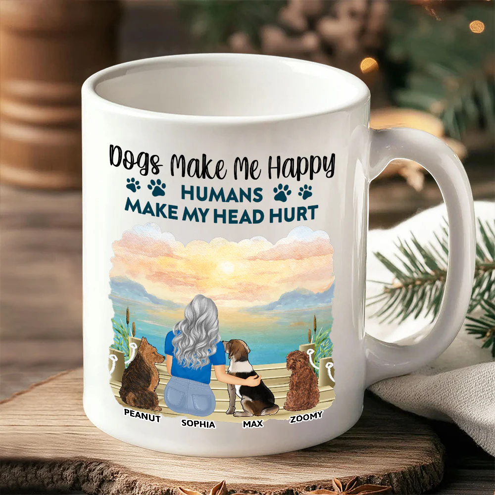 A Girl & Her Dog - A Bond That Can't Be Broken, Custom Ceramic Mug, Perfect Gift for Dog Lovers - Personalized Mug – Ideal Gift Choice! - Image 2