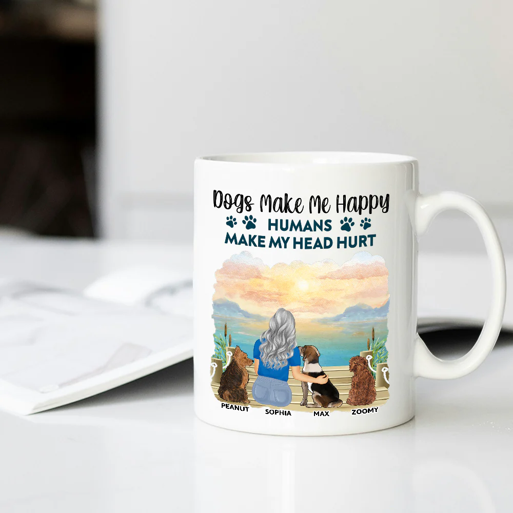 A Girl & Her Dog - A Bond That Can't Be Broken, Custom Ceramic Mug, Perfect Gift for Dog Lovers - Personalized Mug – Ideal Gift Choice! - Image 5