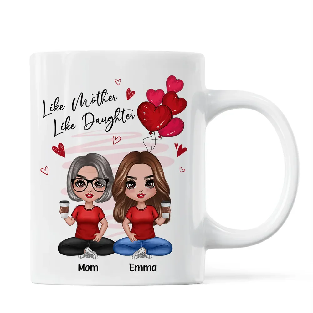 Like Mother, Like Daughters - Custom Ceramic Mug, Perfect Gift for Moms and Daughters - Personalized Mug Celebrating the Unbreakable Bond! - Image 6
