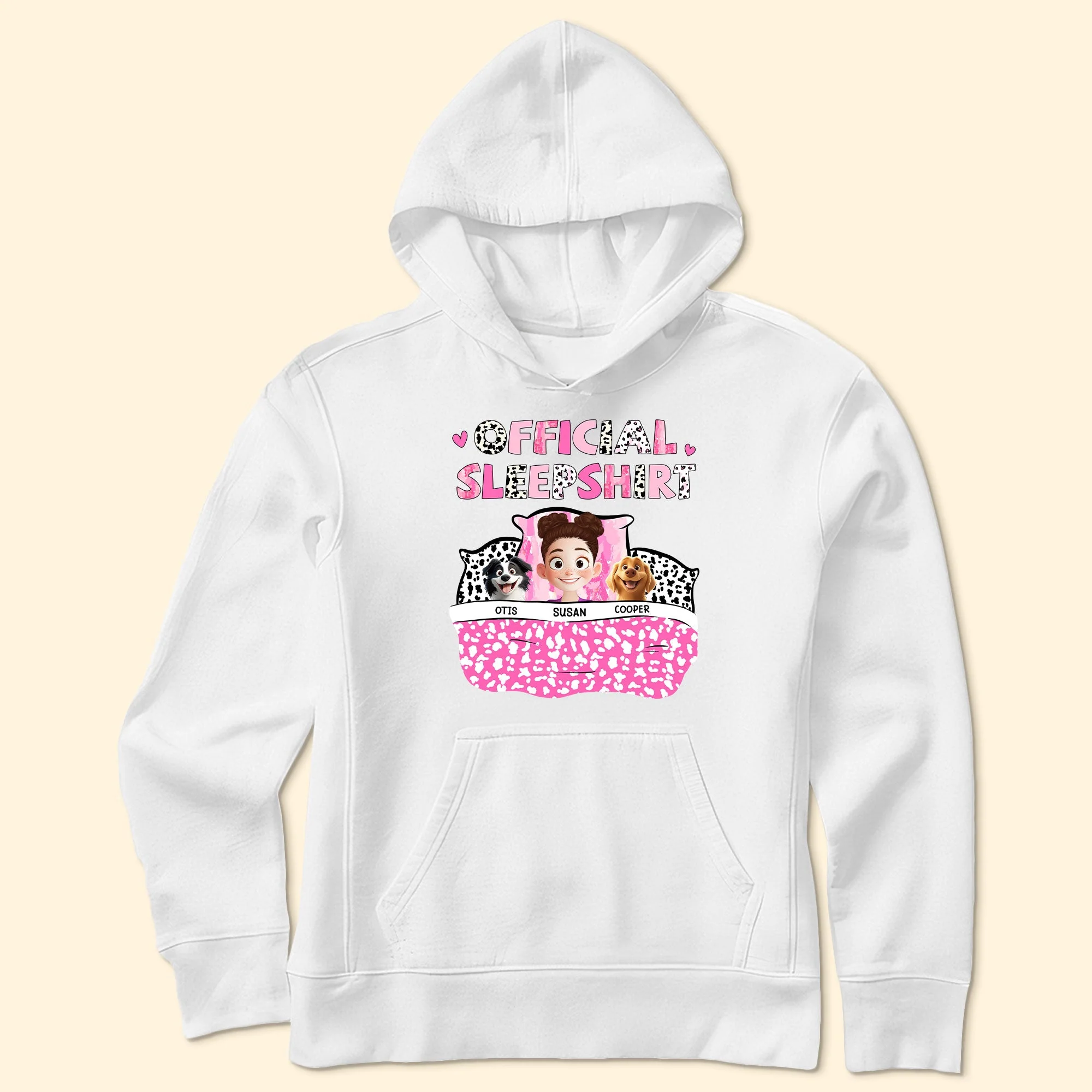 Personalized Dog Lover Sleep Shirt – Official Sleepshirt with Cute Design Featuring Pet Names, Ideal for Kids and Pet Lovers, Perfect for Birthdays or Casual Wear - Image 9