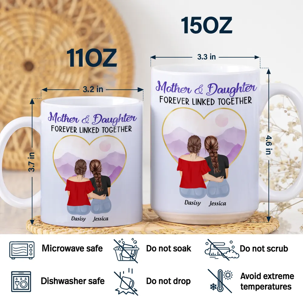 Personalized Mug for Mother and Daughters – Heartwarming Family Gift with Custom Names, Great for Mother's Day or Family Gatherings - Image 5