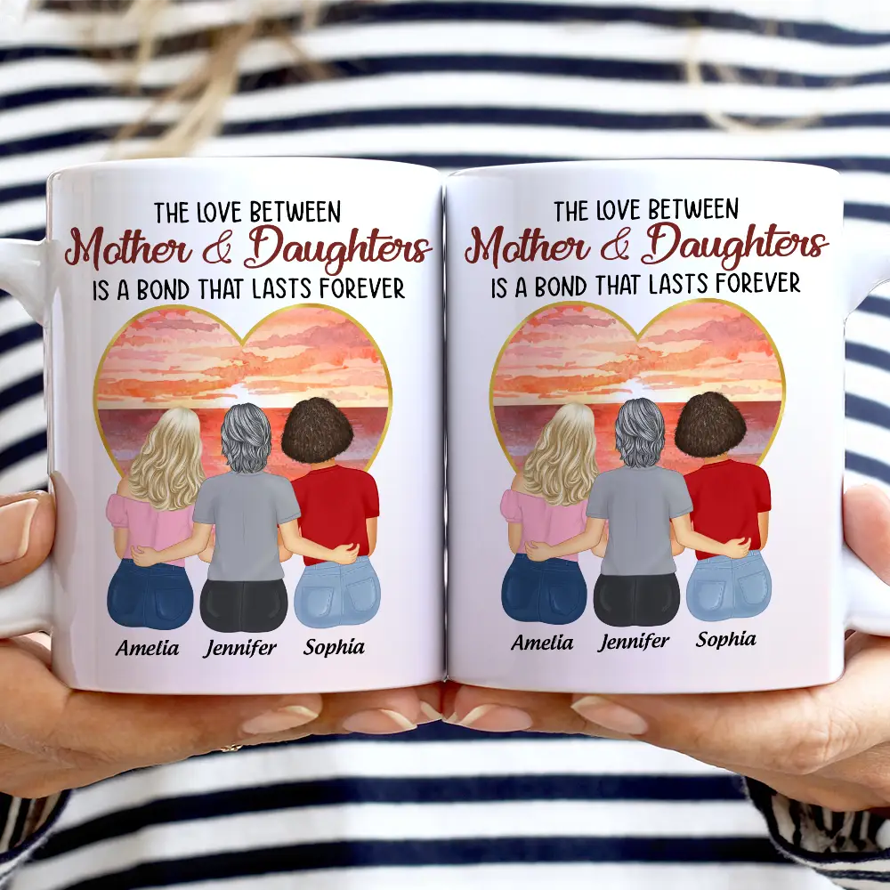 Personalized Mug for Mother and Daughters – Heartwarming Family Gift with Custom Names, Great for Mother's Day or Family Gatherings - Image 7