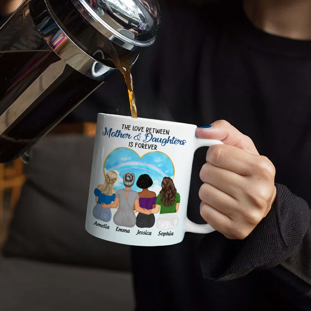 Personalized Mug for Mother and Daughters – Heartwarming Family Gift with Custom Names, Great for Mother's Day or Family Gatherings - Image 9